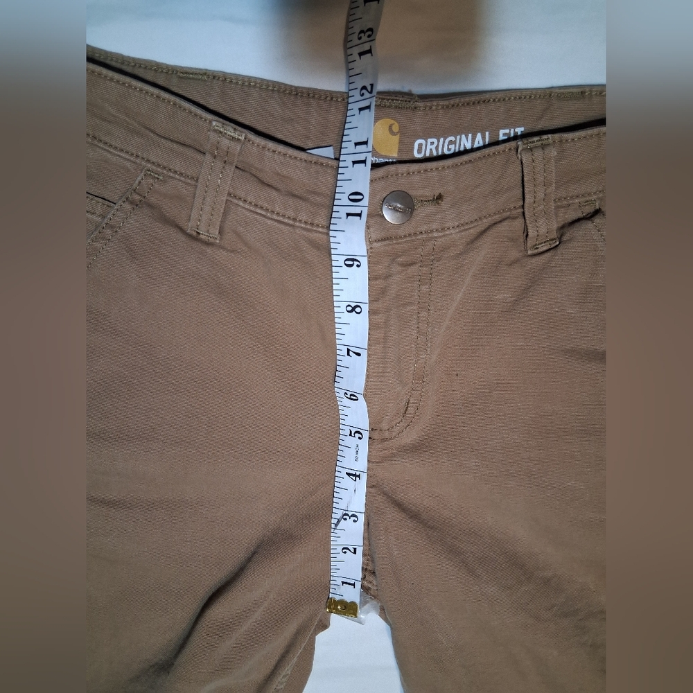 Carhartt Women Canvas Utility Work Shorts Size 4 Original Fit Brown 102094 - Picture 5 of 11
